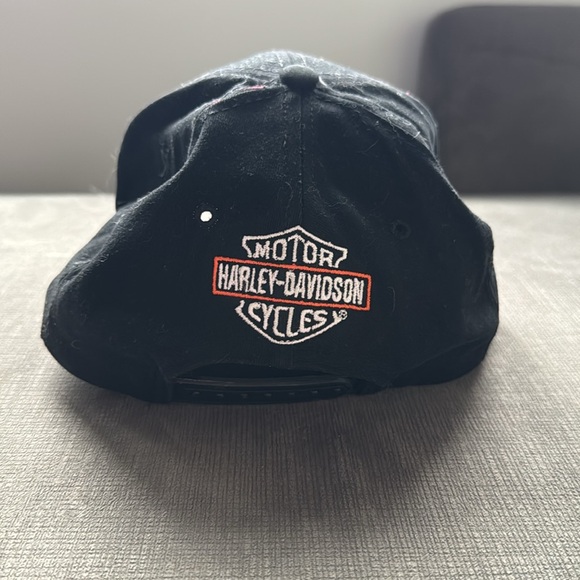 Vintage Harley Davidson Eyewear Snapback Hat / 90s / 100% Cotton - Picture 4 of 8